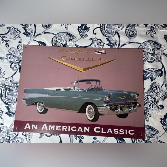 Chevrolet Bel Air Vintage Classic Retro Tin Sign EPC 12.5” x 17.25” - Picture 2 of 3